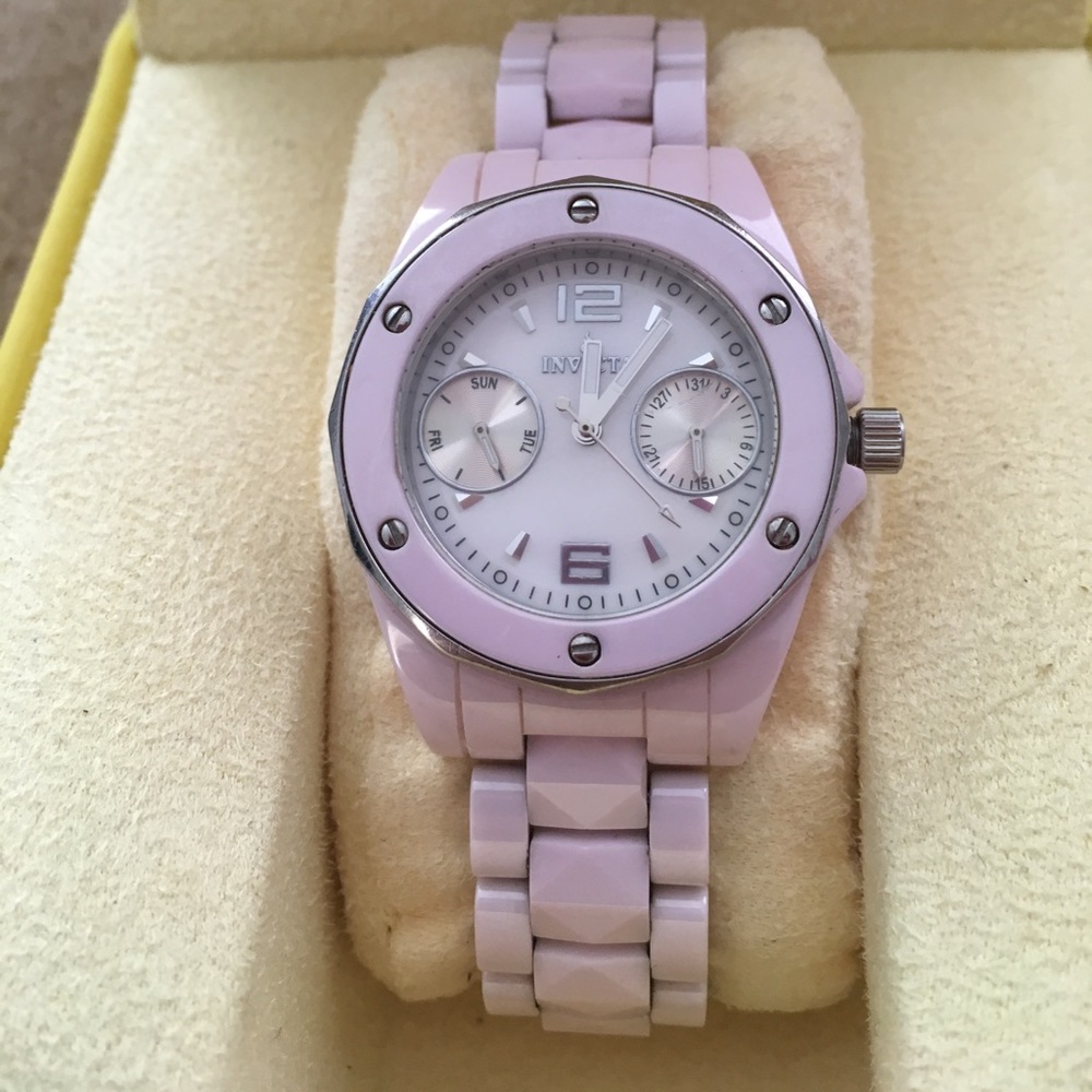 Invicta Pink ceramic watch